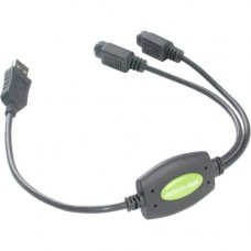 IOGEAR USB to PS/2 Adapter - Type A Male USB, Female - 16.5" GUC10KM