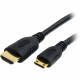 Startech.Com 1 ft High Speed HDMI&reg; Cable with Ethernet- HDMI to HDMI Mini- M/M - HDMI for Cellular Phone - RoHS Compliance HDMIACMM1