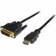 Startech.Com 30 ft HDMI&reg; to DVI-D Cable - M/M - HDMI - 29.86 ft - 1 Pack - 1 x Male HDMI - 1 x DVI-D Male Video - Black - RoHS Compliance HDMIDVIMM30