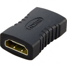 Axiom HDMI Female/Female Coupler - HDMIFHDMIFC-AX - 1 x HDMI Female Digital Audio/Video - 1 x HDMI Female Digital Audio/Video - 1920 x 1080 Supported - Gold Connector - Black HDMIFHDMIFC-AX