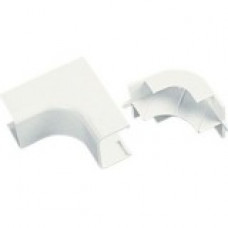 Panduit Cable Raceway Corner Fitting - International Gray - 10 Pack - Acrylonitrile Butadiene Styrene (ABS) - TAA Compliance ICFX10IG-X