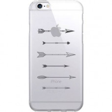 CENTON OTM Hipster Prints Clear Phone Case, Shooting Grey Arrows - For iPhone 6 Plus, iPhone 6S Plus - Shooting Grey Arrows - Clear IP6PV1CLR-HIP-19