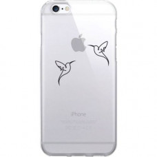 CENTON OTM Iconic Prints Clear Phone Case, Hummingbirds - For iPhone 6, iPhone 6S Plus - Hummingbirds IP6V1CLR-ICN-03