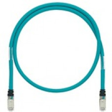 Panduit Cat.5e SF/UTP Network Cable - 3.28 ft Category 5e Network Cable for Network Device - First End: 1 x RJ-45 Male Network - Second End: 1 x RJ-45 Male Network - Patch Cable - Shielding - Teal - 1 Pack - TAA Compliance ISTPHCH1MTL