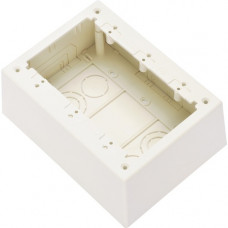 Panduit JBP3DIW Mounting Box - 3-gang - International White - Polyvinyl Chloride (PVC) - TAA Compliance JBP3DIW