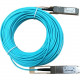 HPE X2A0 100G QSFP28 to QSFP28 20m Active Optical Cable - 65.62 ft Fiber Optic Network Cable for Network Device, Switch - First End: 1 x QSFP28 Male Network - Second End: 1 x QSFP28 Male Network - 100 Gbit/s - Black - 1 - TAA Compliance JL278A