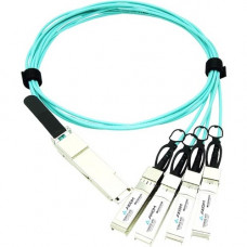 Axiom Fiber Optic Network Cable - 16.40 ft Fiber Optic Network Cable for Network Device, Chassis - QSFP+ Network - SFP+ Network - 1.25 GB/s JNP-QSFP-AOCBO-5M-AX