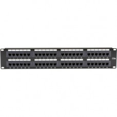 Black Box CAT5e Value Line Patch Panel, 48-Port, 2U - 48 x RJ-45 - 48 Port(s) - 48 x RJ-45 - 48 x RJ-11 - 2U High - 19" Wide JPM5E48A