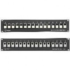 Black Box Feed-Through 24 Port Cat 5e Network Patch Panel - 24 x RJ-45 - TAA Compliance JPM804A-R2