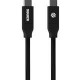 Kanex USB-C to C Certified Charging Cable - 6 ft USB Data Transfer Cable for MacBook Pro, Notebook, MacBook, Smartphone, Chromebook, Wall Charger - First End: 1 x Type C Male USB - Second End: 1 x Type C Male USB - 480 Mbit/s - Black K181-1147-BK6F