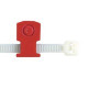 PANDUIT Push Rivet Low Profile Cable Tie Mount - Yellow - 100 Pack - TAA Compliance KIMS-H500-C4