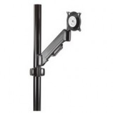 Chief KPV110B Height-Adjustable Single Swing Arm Pole Mount - 25 lb - Black KPV110B