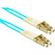 ENET Fiber Optic Duplex Network Cable - 16.40 ft Fiber Optic Network Cable for Network Device - First End: 2 x LC Male Network - Second End: 2 x LC Male Network - 1.25 GB/s - 50/125 &micro;m - Aqua - TAA Compliant LC2-OM4-5M-ENT