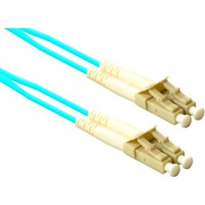ENET 2M LC/LC Staight Thru 50/125 10Gb OM3 or Better Aqua Fiber Patch Cable 2 meter LC-LC Individually Tested - Lifetime Warranty LC2-10G-STTH-2M-ENC