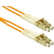 ENET Fiber Optic Duplex Network Cable - 6.56 ft Fiber Optic Network Cable for Network Device - First End: 2 x LC Male Network - Second End: 2 x LC Male Network - Orange LC2-2M-ENT