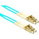 ENET Fiber Optic Network Cable - Fiber Optic for Network Device - 50 ft - LC Male Network - LC Male Network - 50/125 &micro;m - Aqua - TAA Compliant LC2-OM4-50F-ENT