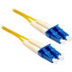 ENET 1M LC/LC Duplex Single-mode 9/125 OS1 or Better Yellow Fiber Patch Cable 1 meter LC-LC Individually Tested - Lifetime Warranty LC2-SM-1M-ENC