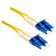 ENET 1M LC/LC Duplex Single-mode 9/125 OS1 or Better Yellow Simplex Fiber Patch Cable 1 meter LC-LC Individually Tested - Lifetime Warranty LC2-SM-SMP-1M-ENC