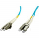 Axiom LC/LC Multimode Duplex OM4 50/125 Fiber Optic Cable 7m - Fiber Optic for Network Device - 22.97 ft - 2 x LC Male Network - 2 x LC Male Network - Aqua LCLCOM4MD7M-AX
