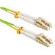 Axiom LC/LC Wide Band Multimode Duplex OM5 50/125 Fiber Optic Cable 15m - 49.21 ft Fiber Optic Network Cable for Network Device - First End: 2 x LC Network - Second End: 2 x LC Network LCLCOM5MD15M-AX