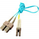 Accortec BENDnFLEX Fiber Optic Network Cable - 29.53 ft Fiber Optic Network Cable for Network Device - First End: 1 x SC Male Network - Second End: 1 x LC Male Network - Patch Cable - 50/125 &micro;m - Platinum LCSCB4PAP9-ACC