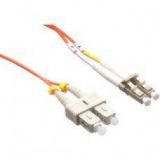 Axiom Fiber Optic Duplex Network Cable - 262.47 ft Fiber Optic Network Cable for Network Device - First End: 2 x LC Male Network - Second End: 2 x SC Male Network - 50/125 &micro;m - Orange LCSCMD5O-80M-AX