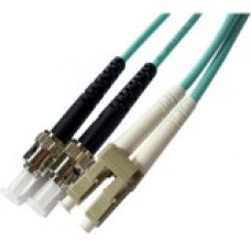 Accortec LC/ST Multimode Duplex OM4 50/125 Cable - 65.62 ft Fiber Optic Network Cable for Network Device - First End: 2 x LC Male Network - Second End: 2 x ST Male Network - 100 Gbit/s - Patch Cable - 50/125 &micro;m - Aqua LCSTOM4MD20M-ACC