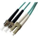 Axiom LC/ST Multimode Duplex OM4 50/125 Cable - 82.02 ft Fiber Optic Network Cable for Network Device - First End: 2 x LC Male Network - Second End: 2 x ST Male Network - 12.50 GB/s - Patch Cable - 50/125 &micro;m - Aqua LCSTOM4MD25M-AX