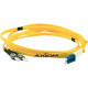 Axiom LC/ST Singlemode Duplex OS2 9/125 Fiber Optic Cable 7m - Fiber Optic for Network Device - 22.97 ft - 2 x LC Male Network - 2 x ST Male Network - Yellow LCSTSD9Y-7M-AX
