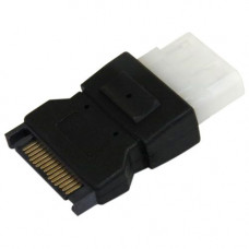 Startech.Com SATA to LP4 Power Cable Adapter - 1 x Male SATA - 1 x LP4 Female Power - Black LP4SATAFM