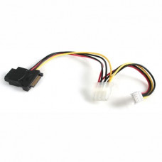 Startech.Com LP4 to SATA Power Cable Adapter with Floppy Power - Black LP4SATAFMD