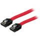 Startech.Com Latching SATA Cable - Male SATA - Male SATA - 12 - Red LSATA12