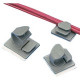 PANDUIT Adhesive Backed Latching Wire Clip - Gray - 100 Pack - TAA Compliance LWC25-A-C14
