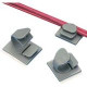 PANDUIT Latching Wire Clips - Gray - TAA Compliance LWC19-A-C14
