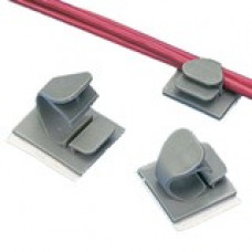 PANDUIT Push Barb Mount Latching Wire Clip - Gray - 50 Pack - TAA Compliance LWC100-H25-L14