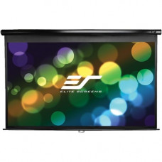 Elite Screens Manual Series - 100-INCH 16:9, Pull Down Manual Projector Screen with AUTO LOCK, Movie Home Theater 8K / 4K Ultra HD 3D Ready, 2-YEAR WARRANTY , M100UWH" - GREENGUARD Compliance M100UWH