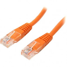 Startech Cat. 5E UTP Patch Cable - 15ft - 1 x RJ-45, 1 x RJ-45 - Category 5e Patch Cable Molded External - Orange - Category 5e - 15 ft - 1 x RJ-45 Male - 1 x RJ-45 Male - Orange - RoHS Compliance M45PATCH15OR