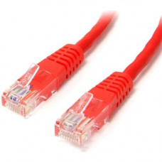 Startech.Com 15 ft Red Molded Cat5e UTP Patch Cable - Category 5e - 15 ft - 1 x RJ-45 Male - 1 x RJ-45 Male - Red - RoHS Compliance M45PATCH15RD