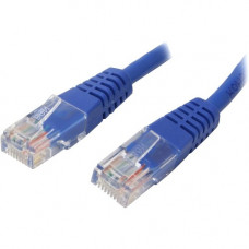 Startech.Com 1 ft Blue Molded Cat5e UTP Patch Cable - Category 5e - 1 ft - 1 x RJ-45 Male - 1 x RJ-45 Male - Blue - RoHS Compliance M45PATCH1BL