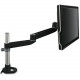 3m Monitor Arm, Dual-Swivel, Black (9" x 18 1/2" x 5 1/2") (Brown Box) - TAA Compliance MA140MB