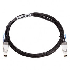 Axiom Stacking Cable Meraki&reg; Compatible 0.5m - 1.64 ft QSFP Network Cable for Network Device - First End: 1 x QSFP Male Network - Second End: 1 x QSFP Male Network - Stacking Cable MACBL40G50CM-AX