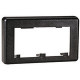 Panduit Mini-Com Snap-On Modular Furniture Faceplate - Black - TAA Compliance MFFPEBL