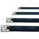PANDUIT Pan-Steel MLTFC Series Fully Coated Stainless Steel Cable Tie - 100 Pack - 100 lb Loop Tensile - TAA Compliance MLTFC6S-CP316
