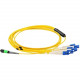 Axiom Fiber Optic Network Cable - 26.25 ft Fiber Optic Network Cable for Network Device - First End: 1 x MTP/MPO Female Network - Second End: 8 x LC Male Network - 9/125 &micro;m - Yellow MP8LCSMR8M-AX