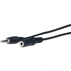 Comprehensive Standard Series 3.5mm Stereo Mini Plug to Jack Audio Cable 25ft - Mini-phone for Audio Device - 25 ft - 1 x Mini-phone Male Stereo Audio - 1 x Mini-phone Female Stereo Audio - Nickel Plated Contact - Shielding - Black - RoHS Compliance MPS-M