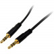 Startech.Com 15 ft Slim 3.5mm Stereo Audio Cable - M/M - Mini-phone Male Stereo Audio - Mini-phone Male Stereo Audio - 15ft - Black - RoHS Compliance MU15MMS