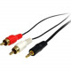 Startech.Com - Stereo Audio cable - RCA (M) - mini-phone stereo 3.5 mm (M) - 0.91 m - for Audio Device - RoHS Compliance MU3MMRCA
