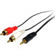 Startech.Com Stereo Audio cable - RCA (M) - mini-phone stereo 3.5 mm (M) - 1.8 m - Mini-phone Male - RCA Male Audio - 6ft - White - RoHS Compliance MU6MMRCA
