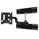 Chief MWR Reaction Single Swing Arm Wall Mount - Steel - 100 lb - Black - TAA Compliance MWRSKUB