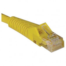 Tripp Lite 6ft Cat5e / Cat5 Snagless Molded Patch Cable RJ45 M/M Yellow 6&#39;&#39; - 6 ft Category 5e Network Cable for Network Device - First End: 1 x RJ-45 Male Network - Second End: 1 x RJ-45 Male Network - Patch Cable - Yellow - RoHS Complian